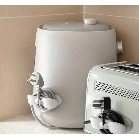 Power Cord Organizer for Appliance (2pc SET - white) - Picture 5 of 7